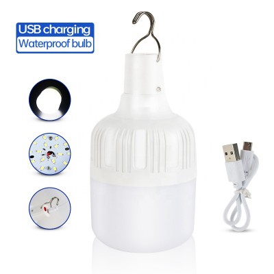 DC 24V-85V Smart Charge Bulb Lights 10W 15W 20W 30W 40W 50W Outdoor Lithium Battery Usb Rechargeable Led Emergency Bulb Lights